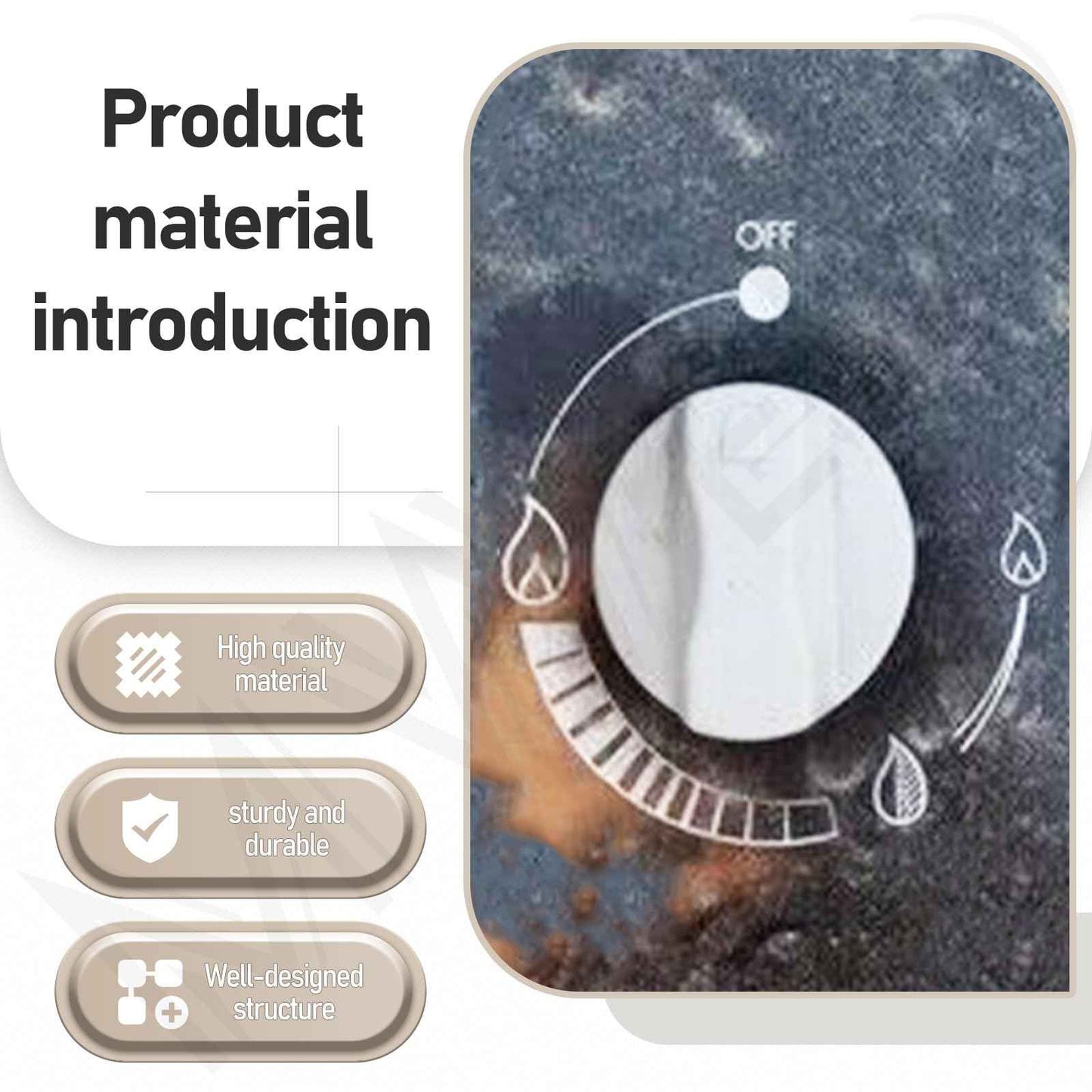 3-Pack 78960 Grill Replacement Control Knob (Stem Length 1-3/8") Compatible with Spirit 500 & 700 Genesis 1000-5500, Replaces 164670, 303614