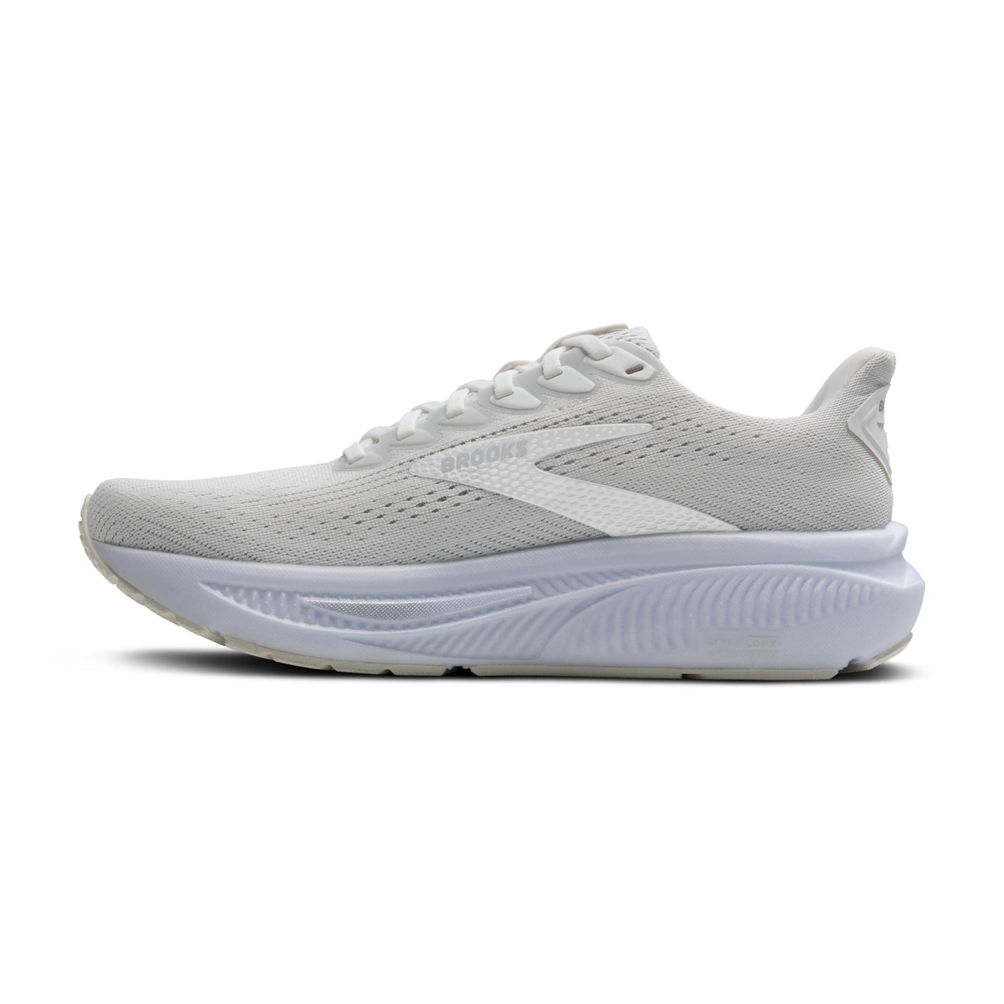 Brooks Women’s Ghost 17 Neutral Running Shoe - White/White/Grey - 9 Medium