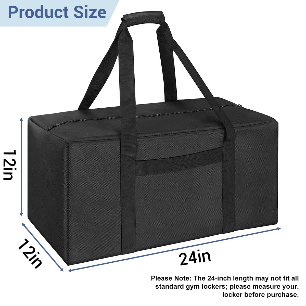 Sports Duffle Bag - Extra Large Travel Duffel Luggage Bag with Upgrade Zipper, Sturdy & Water Resistant, Black (Blue 45inch 2Pack)