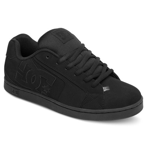 DC mens Net Skate Shoe, Black/Black/Black, 9.5 US