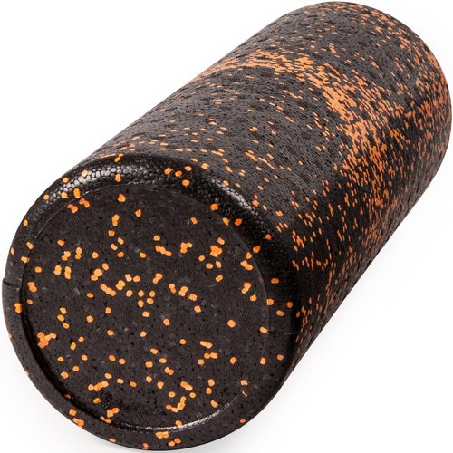 JFIT High Density Foam Roller - Speckled Orange, 18-Inch for Muscle Recovery and Flexibility