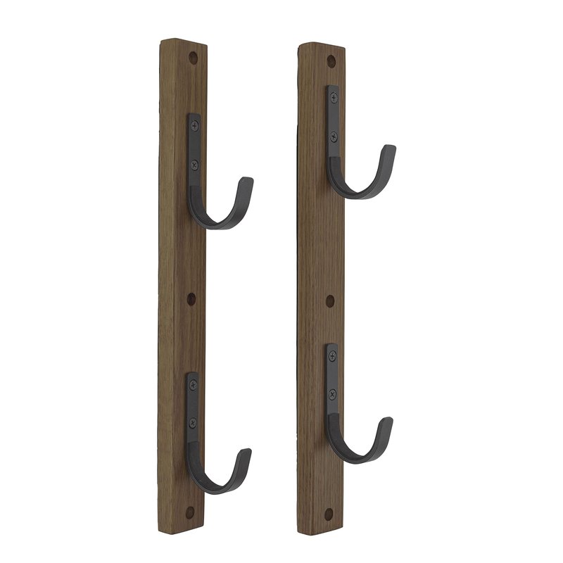 Allen Company Gun Collector Hardwood Gun Rack, Holds 2-Firearms, Brown/Black