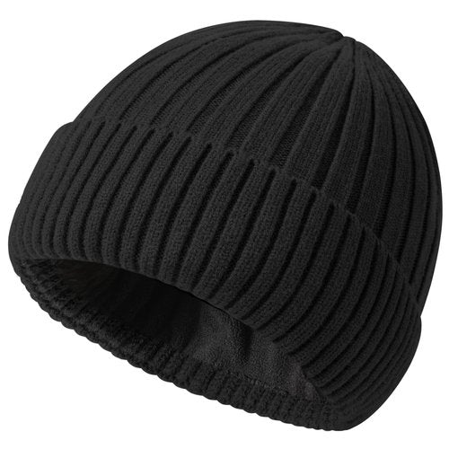 choshion Winter Beanie Hat for Men Women,Fleece Lined Fisherman Beanies,Cold Weather Thick Warm Knit Cuffed Skull Cap