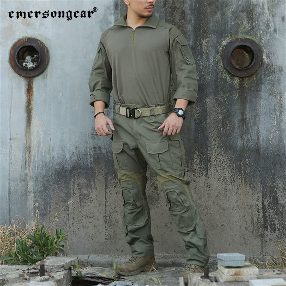 EMERSONGEAR Upgraded Version G3 Combat Shirt,Tactical Hiking Hunting Fishing Long Sleeve Camo Shirts for Men