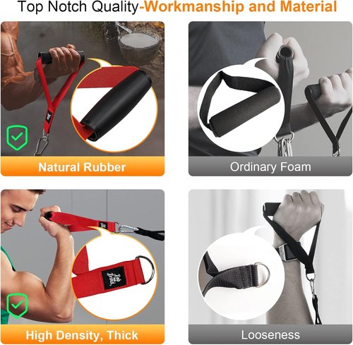 Bob And Brad Resistance Bands Set - Stackable 125-150 lbs Heavy Duty Workout Bands with Handles, Door Anchor & Ankle Straps for Home Gym Fitness