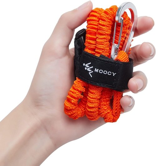 Kayak Paddle Leash - Stretchable Coiled Lanyard for Kayak Fishing Accessories | Durable & Reliable