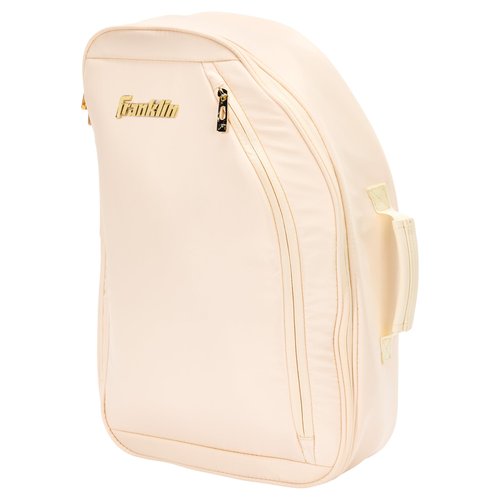 Franklin Sports Parker Pickleball Paddle Bag - (2) Paddle Bag for Pickleball Gear + Equipment - Compact with Shoulder Strap - Vanilla