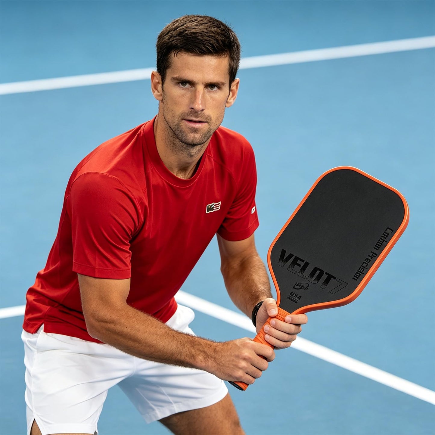 Pickleball Paddles,Carbon Fiber Pickleball Paddle – Lightweight & Durable,High-Performance Paddle for Power & Control,USAPA Approved,Ideal for All Skill Levels (T700 Carbon Fiber-Brown)