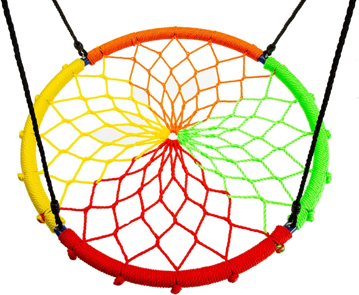 Walsport Flying Saucer Tree Swing - Safe, Durable Swing Seat for Kids & Adults | 330 lb Capacity, Multicolor