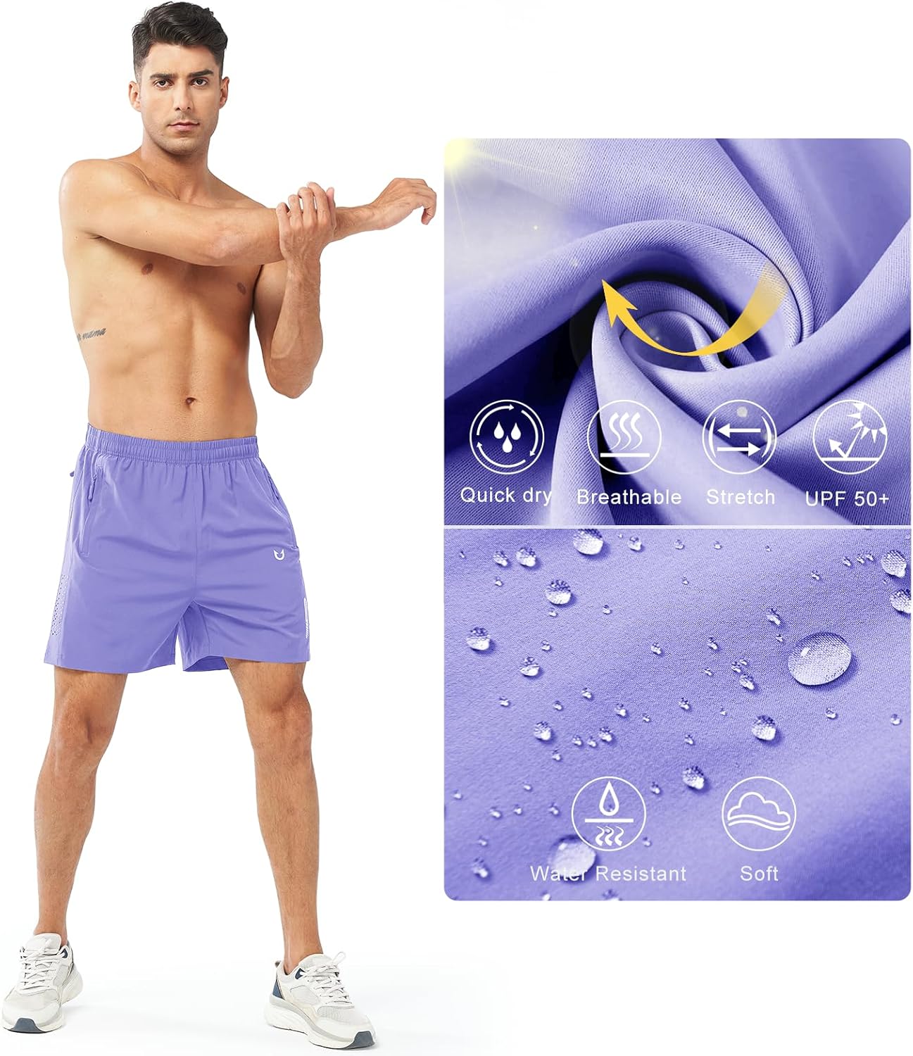 NORTHYARD Men's Athletic Running Shorts - Quick Dry Lightweight Gym Shorts | 5"/7"/9" Options