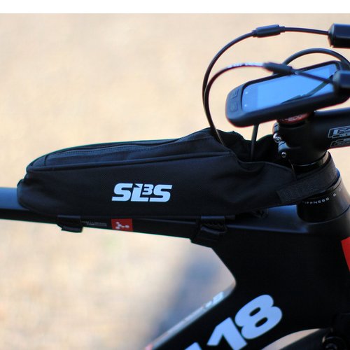 SLS3 Aero Top Tube Bike Bag - Small, Stable & Secure for TT and Triathlon Racing – Tri and Cycling Accessories - Premium Low Profile Design Reduces Drag - Custom Fit Bike Top Tube Bag
