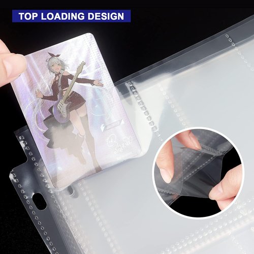 36 Pack Trading Card Sleeves by [Brand Name] - 9 Pocket Page Protectors for 324 Cards | Clear Sheets for 3 Ring Binders