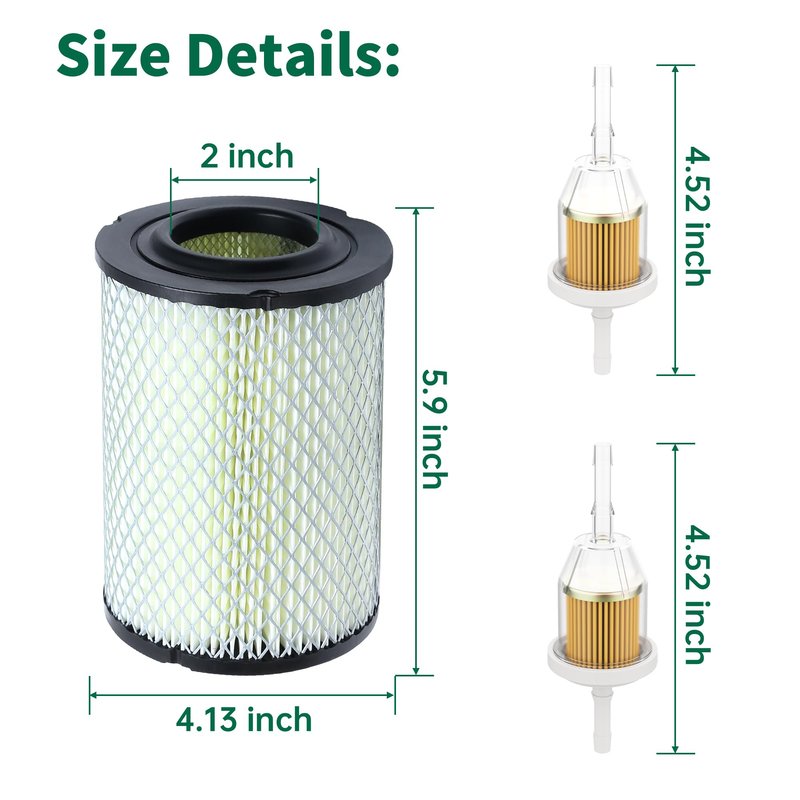 10L0L Golf Cart Tune Up Kit for EZGO Marathon 73-94, Club Car DS 84-91 Gas Model, Air Filter Fuel Filter Maintenance Kit, Replace OEM 1013379 1012506 14416-G1