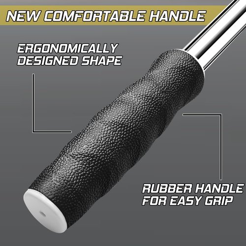 prowithlin Golf Ball Retriever Telescopic, Non-Rust Tool with Rubber Loop to Pick up Balls in Water, Great Accessory and Gift for Men's Golfers, 9ft, Black