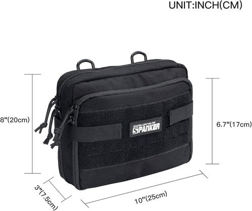 EXCELLENT ELITE SPANKER Tactical Molle Admin Pouch - Versatile EDC Organizer with Shoulder Strap