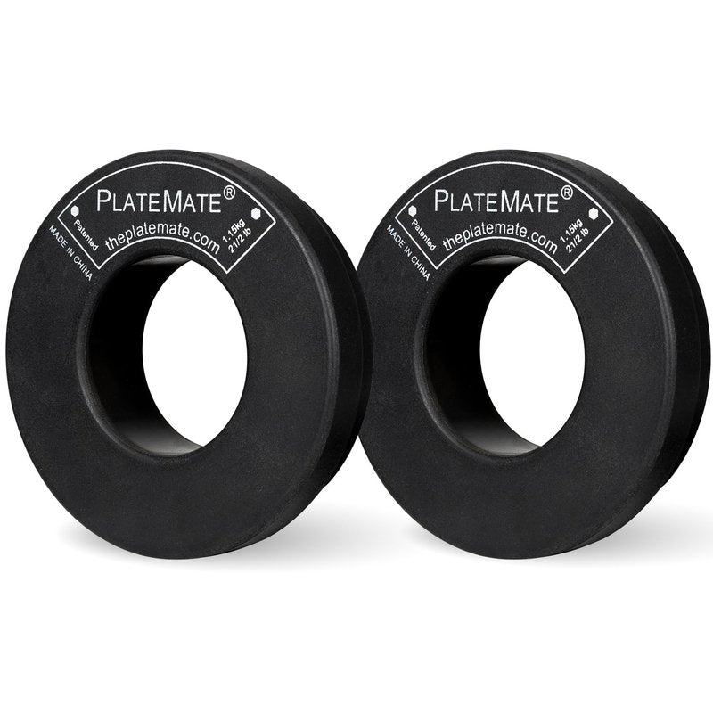 PlateMate Microload Pair 2 1/2 lb. Magnetic Donut Weights (5 lb. Set)