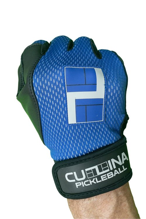 CUZINA HexPro Pickleball Racquetball Glove (Steel Gray/Black, M, Right)