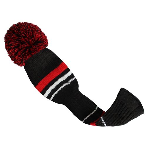 Scott Edward Red Warning Golf Headcover Set of 5, for Driver Woood(460cc), Fairway Wood*2 and Hybrid*2