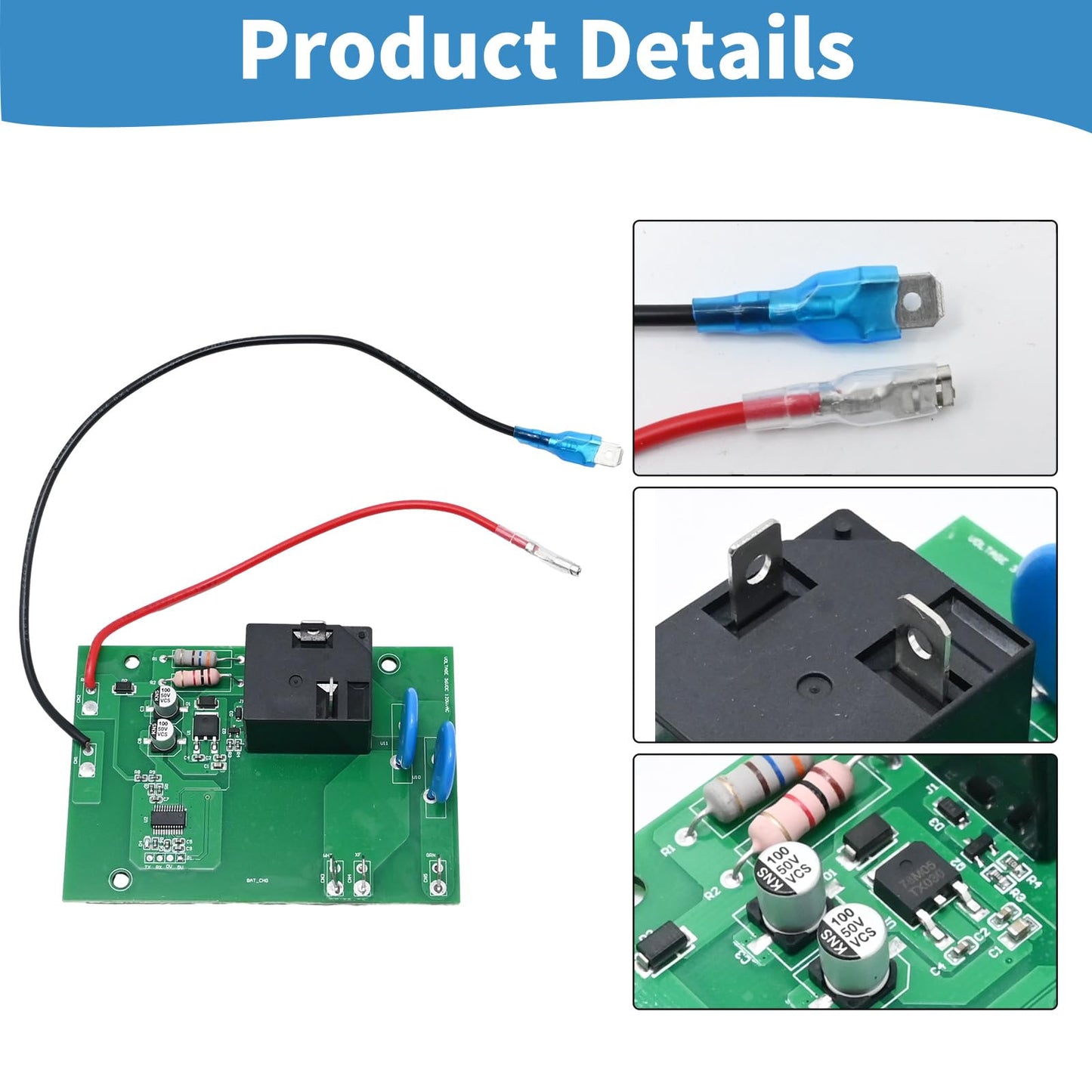 VIKKSAER Powerwise Charger Board, 36 Volt EZGO Charger Board, Power Control Board Replacement for Golf Cart Replaces#28667G01 28566G01 28566-G01 28566-G03 28126-G01 28667-G01 28126GO3