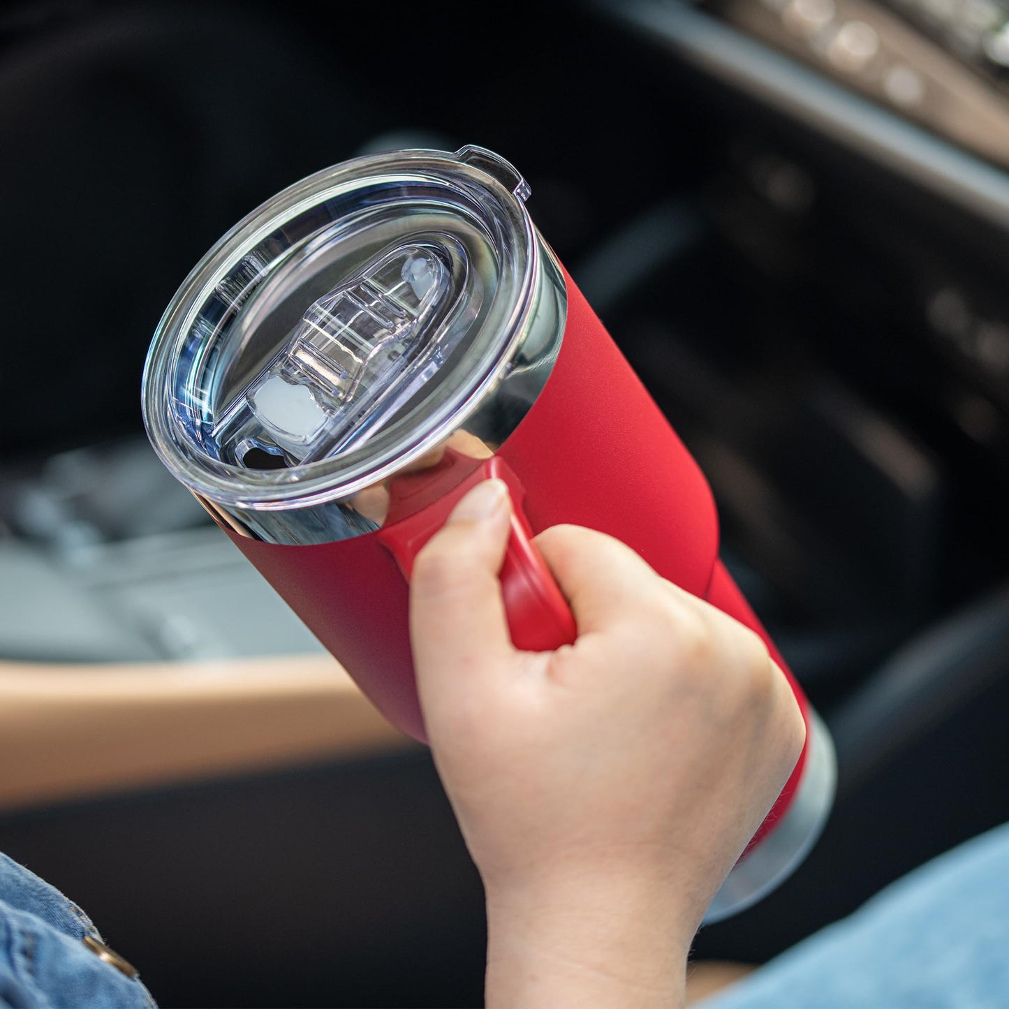 Prurex 30oz Tumbler Lids for YETI Rambler, Fit for Silver Buffalo 40oz Tumbler, Replacement Spill Proof Splash Resistant Lids Covers for 3.7" Cup Mouth, BPA-free