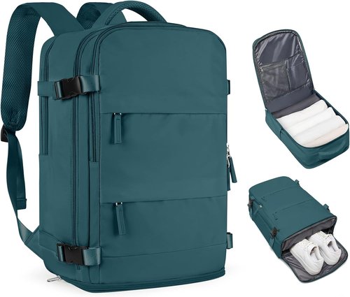 Coofay Travel Backpack - Airline Approved Waterproof Carry-On Bag for Men & Women | Casual Daypack