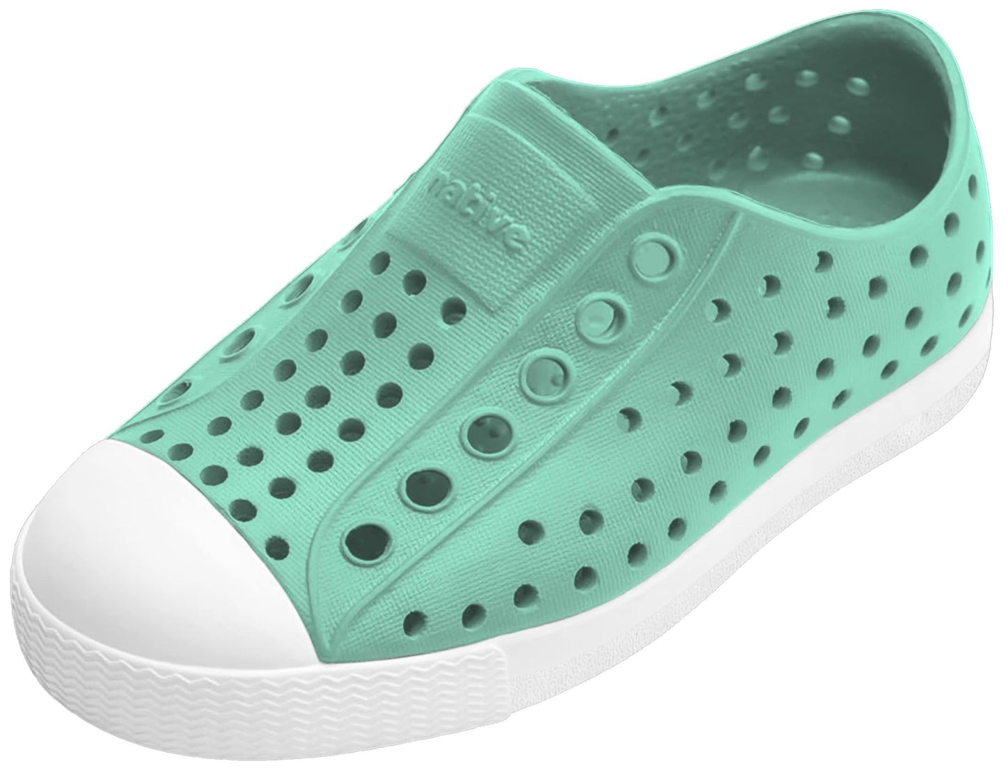 Native Shoes Unisex-Kids Jefferson Sneakers, Fresco Green/Shell White, 7 Toddler