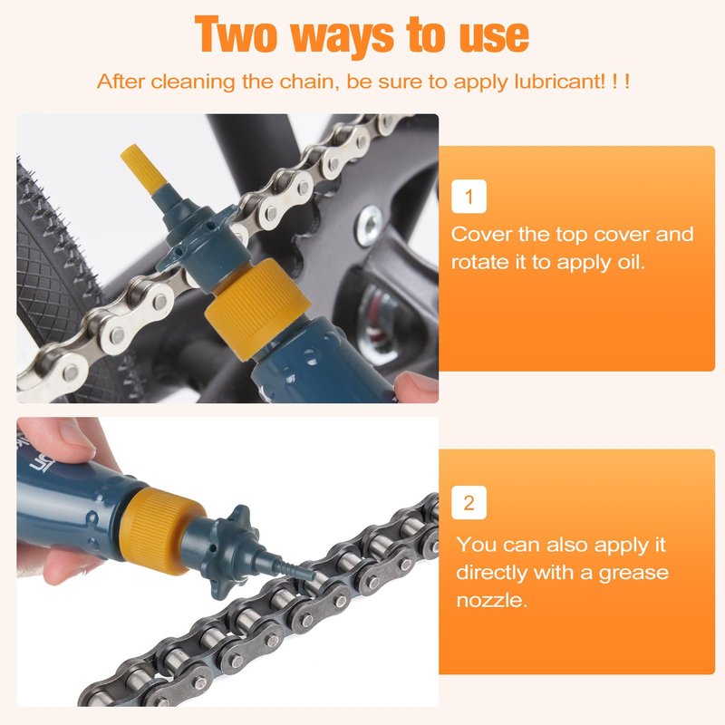 LOQOMI Bicycle Cleaning Kit including chain Cleaing Agent,chain brush,maintenance tool,lube,degreaser