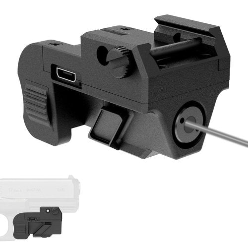 XYH-Win Tactical IR Laser Sight Fit Picatinny Rail Mount for Pistol Handgun Rifle Shockproof Gun Infrared (IR) Beam with USB Rechargeable Cable, Laser Class IIIA, 5mW