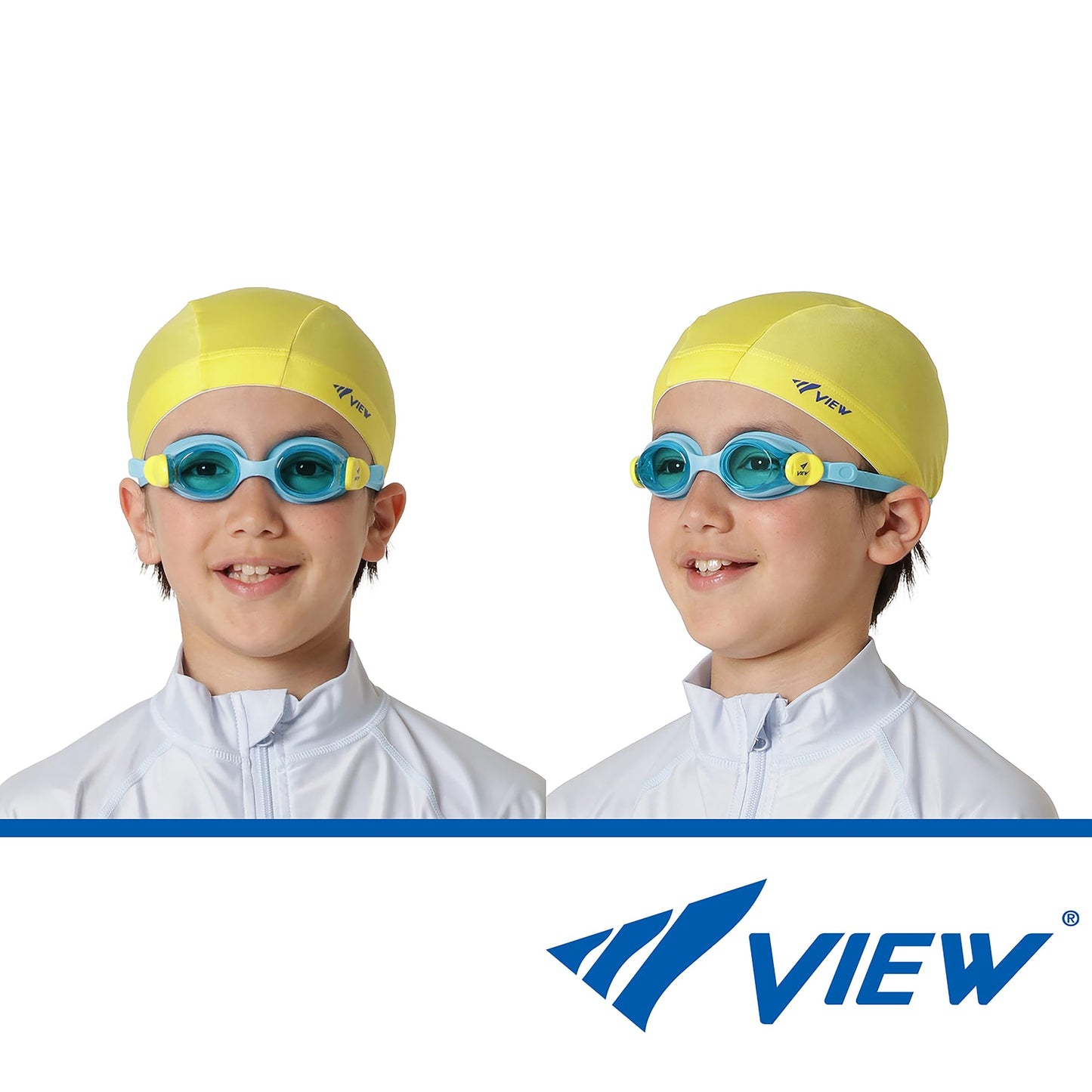 VIEW Swimming Gear V-430JA Junior Swim Goggles for Children Ages 3-5, Blue