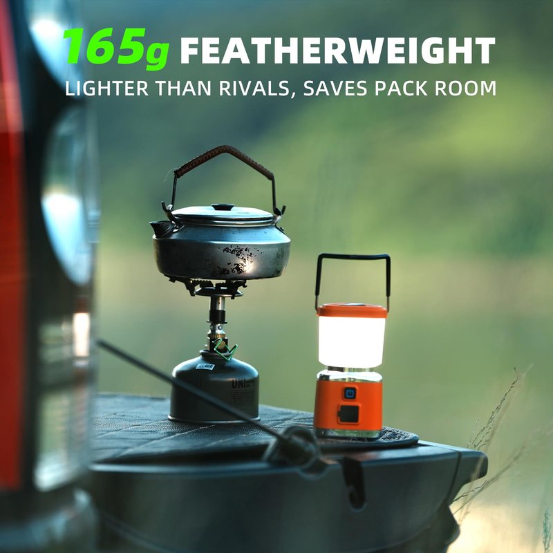 Allspark LED Camping Lantern Rechargeable,1000LM 4 Light Modes Magnetic Camping Lights,Bright Portable Home Lantern, IPX4 Waterproof Tent Lights for Hiking,Power Outages,Emergency,Hurricane(White)