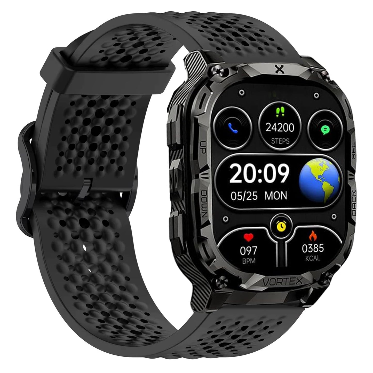 Lamshaw Compatible with CARBINOX Vortex bands, Silicone band with Metal Buckle Compatible with CARBINOX Edge, Vortex, X-Ranger, Vortex, Vesta, Blaze Round, Blaze S, Blaze Square Smart Watch