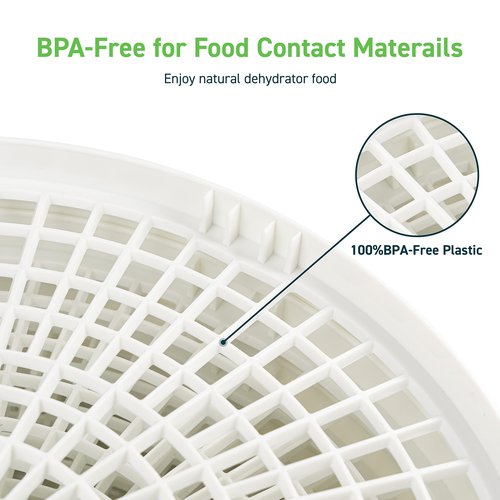 COSORI Food Dehydrator Accessories, for 5 Tray CFD-N051-W Only, BPA-Free, CFD-TR051-WUS, Plastic, 2 Pack