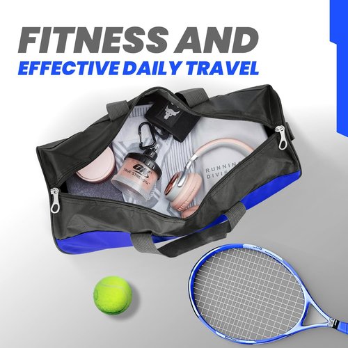 C&F BOGMOST Travel Duffel Bag - Large Foldable Waterproof Gym Bag for Men & Women | Lightweight Oxford Cloth - Blue