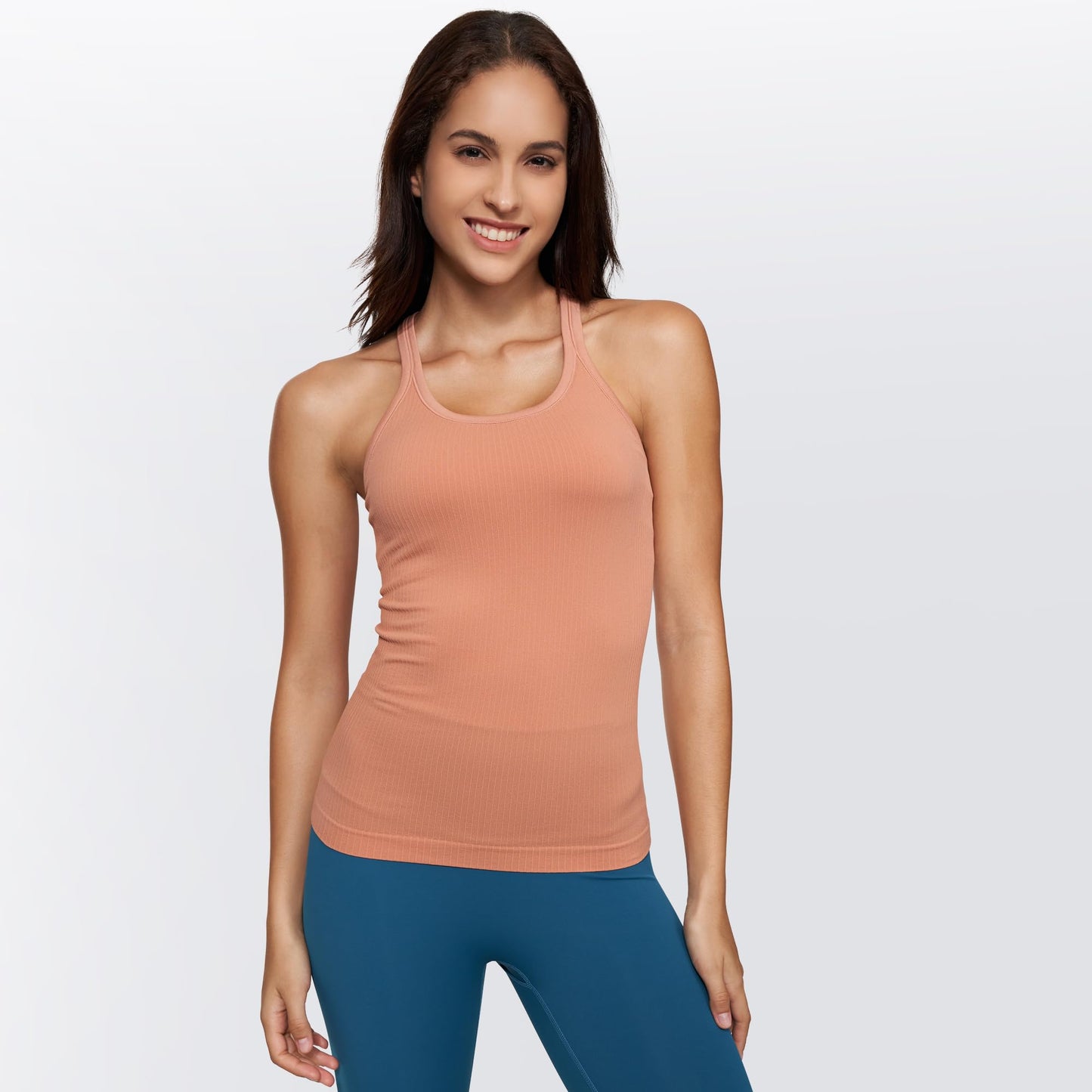 sphinx cat Yoga Racerback Tank Top for Women with Built in Bra,Women's Padded Sports Bra Fitness Workout Running Shirts Rose-Pink 4