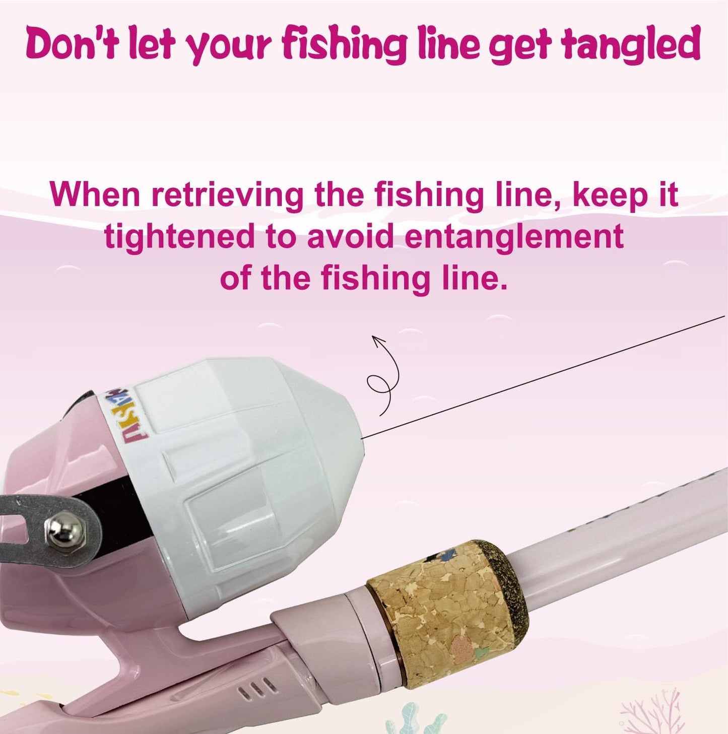 Kids Fishing Pole Set, Kids Fishing Rod and Reel Combo and Fishing Net Tackle Box with Fishing Lures Hooks and Bag for Girls Age Beginner Little Children Junior Anglers