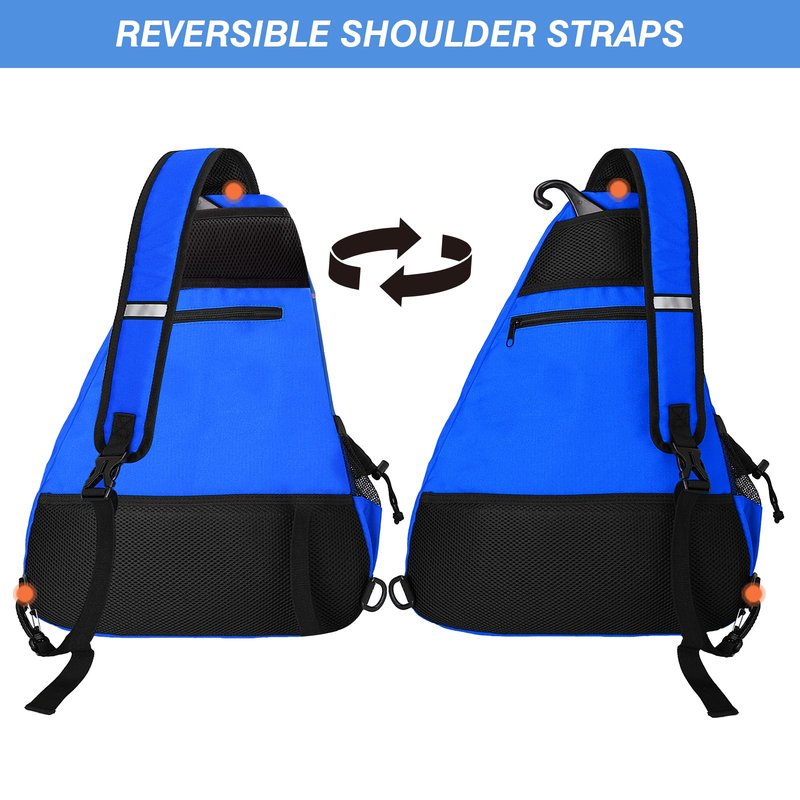 WOLT Pickleball Bag,Crossbody Sling Bags for Women Men,Pickleball Backpack with Fence Hook for Tennis, Racketball