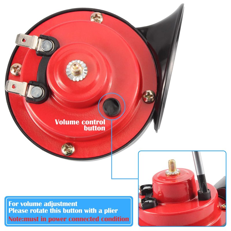 Dewkake Golf Cart Horn Kit Floor Mount Button for EZGO, Club Car, Ya-ma-ha, 12 V