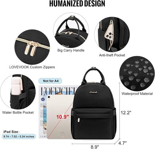 LOVEVOOK Mini Backpack Purse - Cute Lightweight Daypack for Women | Perfect for Work & Travel