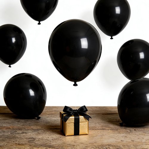 Black Balloons - 100 Pack 12-Inch Birthday Decorations for Parties, Baby Showers & Weddings