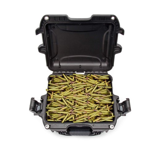 NANUK 908 Waterproof Hard Case for Gun Ammo w/White Target Logo - Black