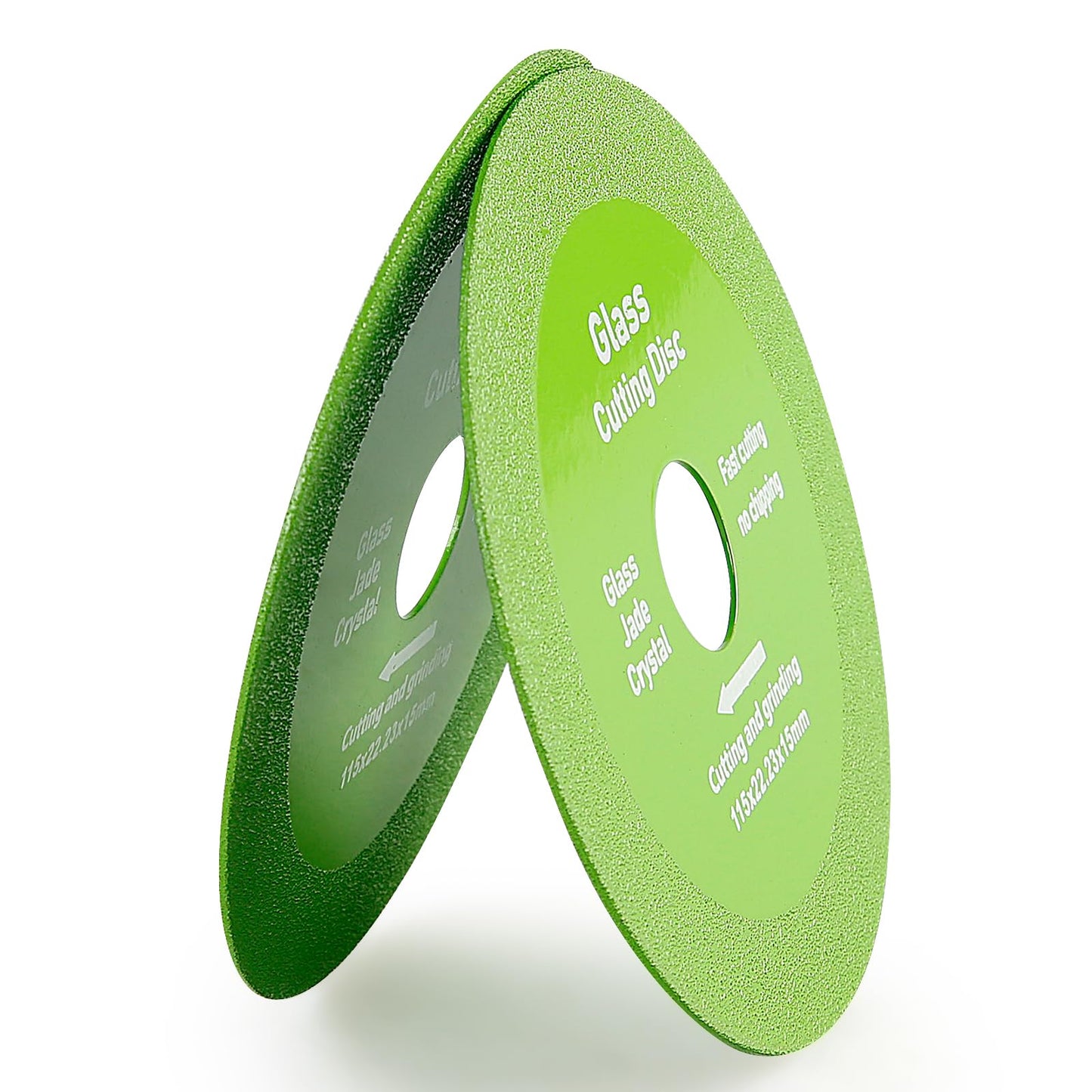 LOZLIN 3PCS 4.5" Diamond Cutting Wheel for Glass, Tile, Marble - Ultra-Thin 115mm Angle Grinder Blades, High-Speed Discs for Ceramics - Dry Multi-Purpose Saw Blades