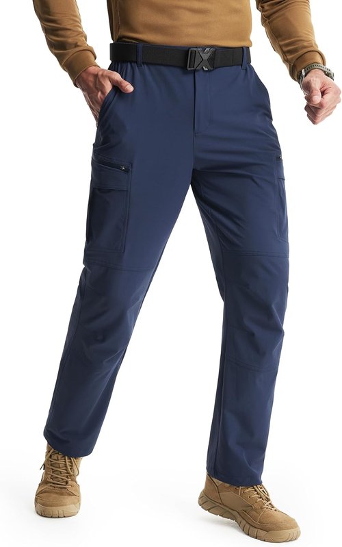 Libin Men's Hiking Pants - Lightweight Stretch Cargo with 8 Pockets | Quick-Dry & Water-Resistant Outdoor Gear