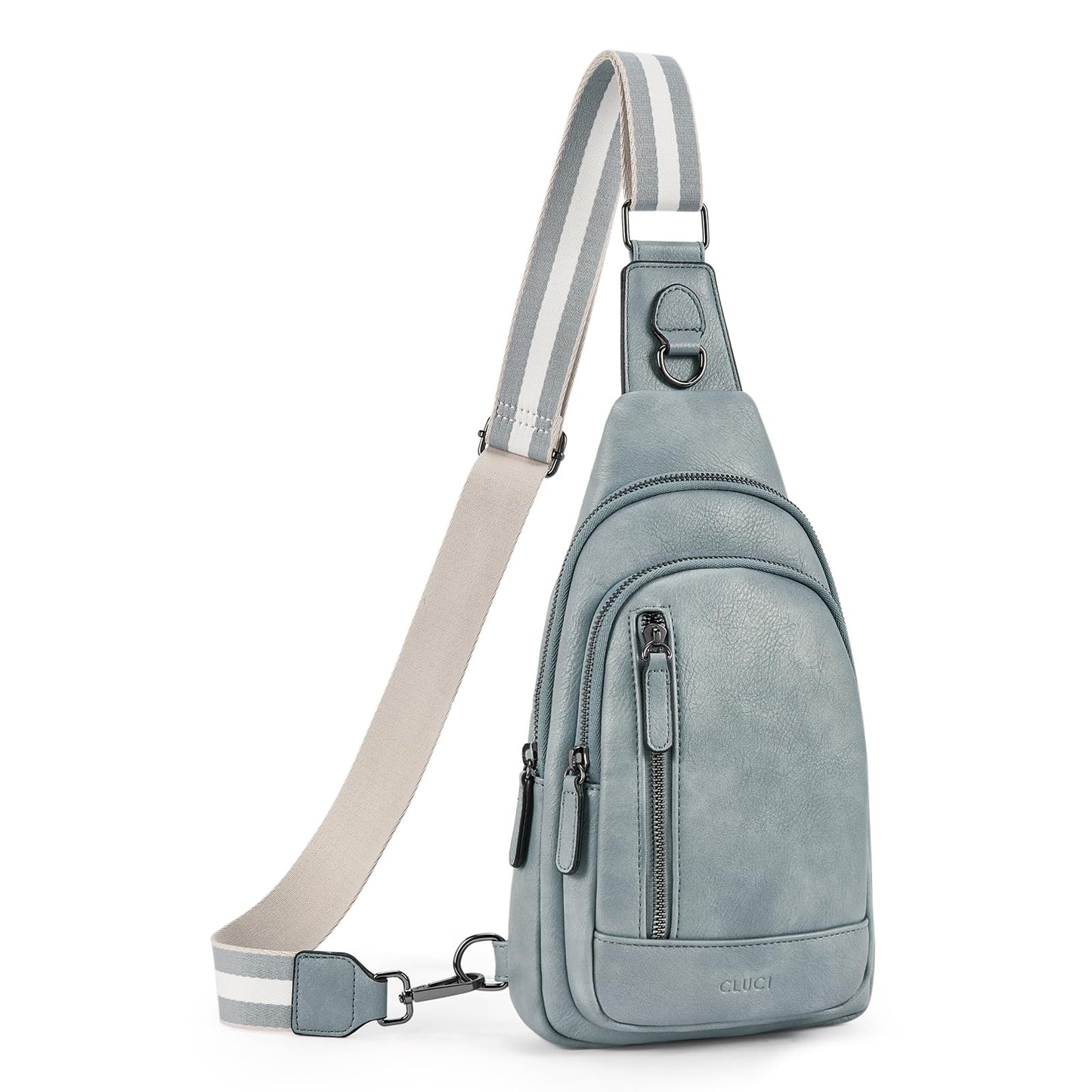 CLUCI Crossbody Bags for Women Men,Leather Sling Bag Cross Body Backpack for Woman Gifts for Women Birthday Unique