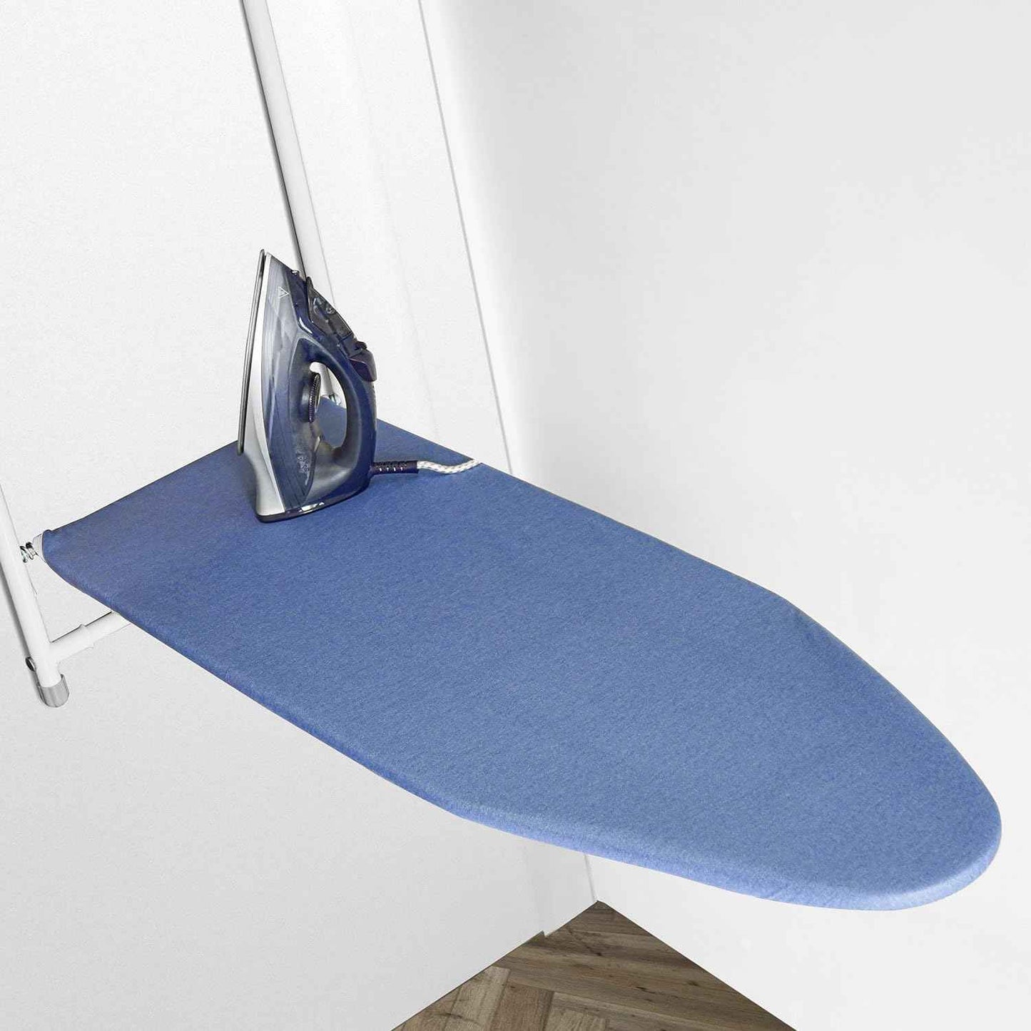 VividPaw 14x42 Inch Over-The-Door Ironing Board Cover with User-Friendly Design, Heavy-Duty Padding, Adjustable Elastic Drawstring and Fasteners - Replacement Iron Board Cover