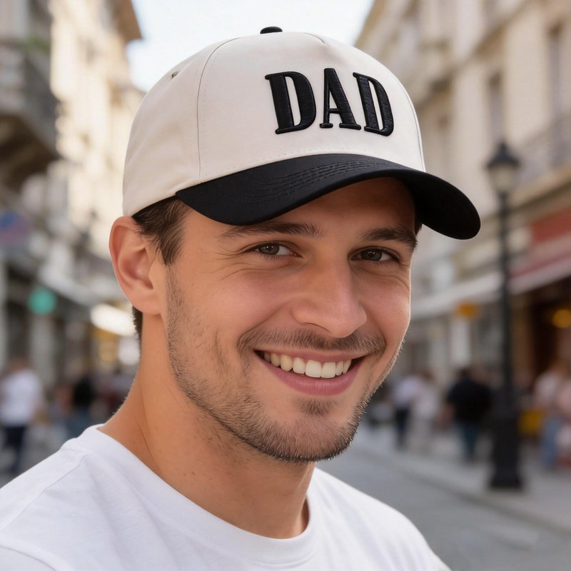 Bofemgt Mom and Dad Hats - 3D Embroidered Adjustable Cotton Baseball Caps Gift for Couples New Parents Black