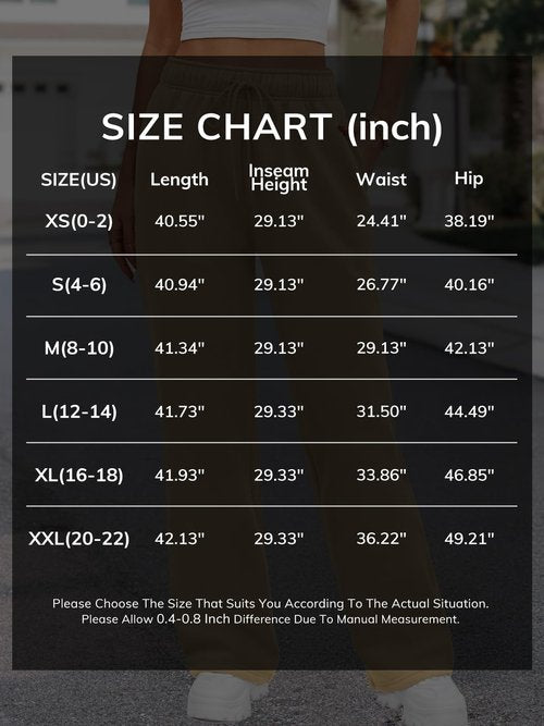 ATHMILE Women 2026 Fall Fleece Lined Plus Size Sweatpants Baggy Open Bottom Lounge Heated Pants Athletic Joggers Black