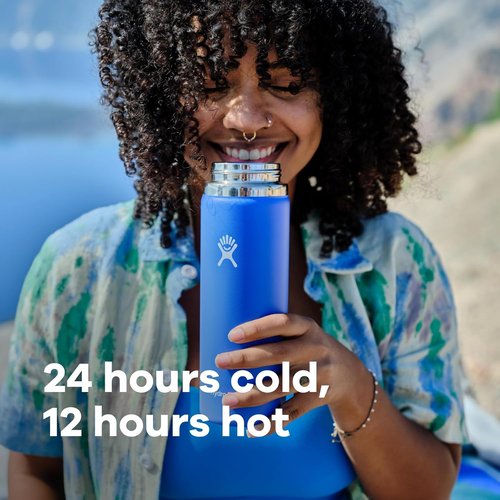 Hydro Flask 32 Oz Wide Mouth Water Bottle - Berry Color with Flex Cap for Easy Hydration