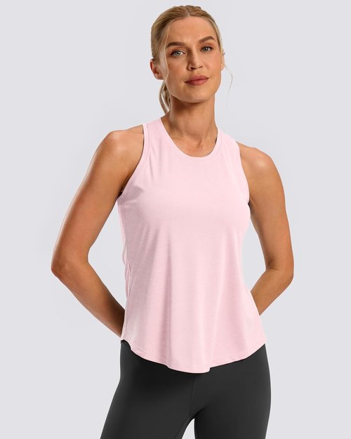 G Gradual Women's Racerback Yoga Tank Top - Loose Fit Athletic Shirt for Gym & Running, Sleeveless