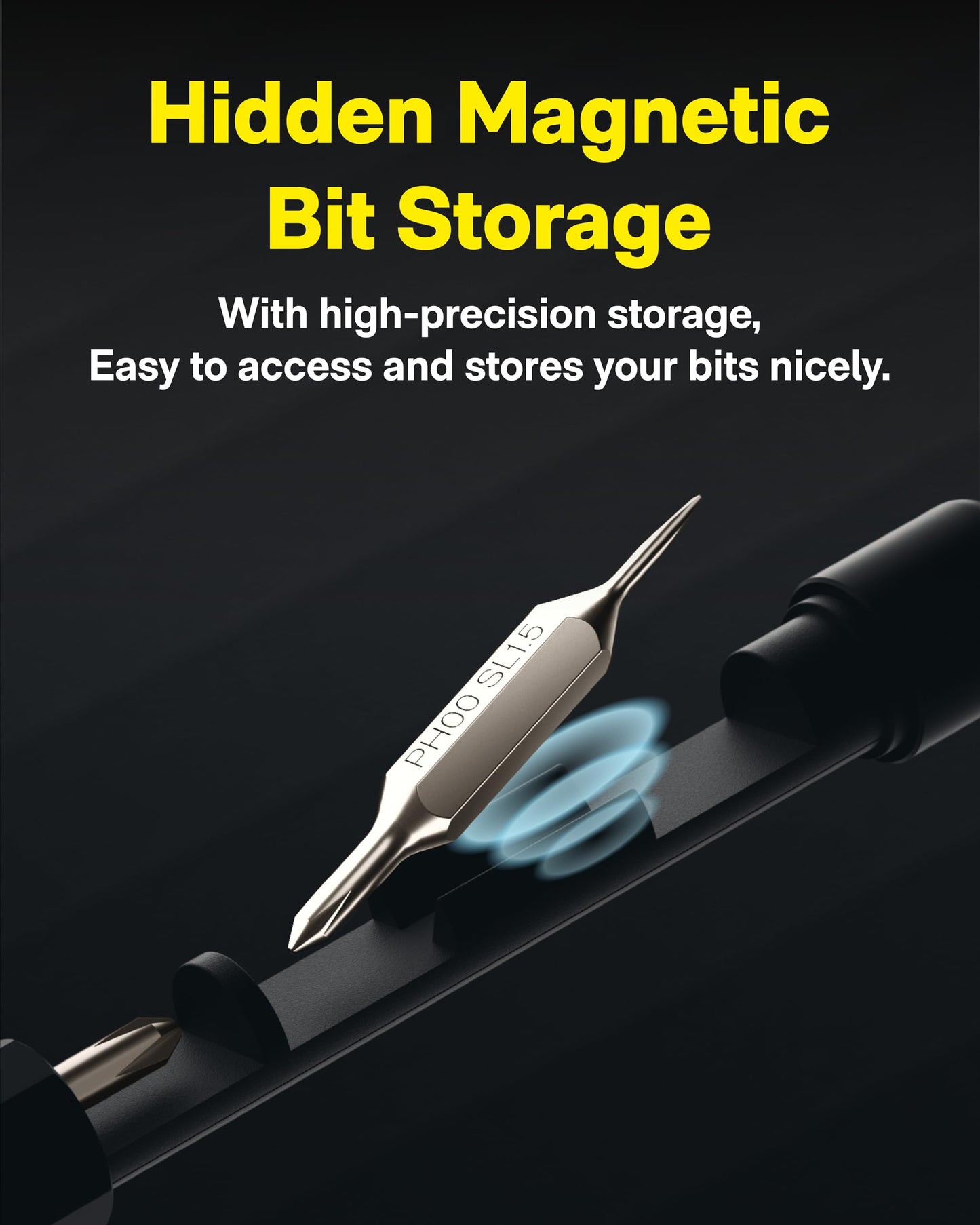 HOTO 5 in 1 Multitool Mini Screwdriver Set, Lightweight Pocket Screwdriver for Eyeglasses & Electronics, Magnetic Bits, Compact EDC Precision Screwdriver Set for Portable Repairs (BLACK)