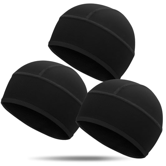 3 Pack Cooling Hard Hat Liner Skull Cap, Mesh Sweat Wicking Helmet Liners, Under Hardhats Cap for Men Women